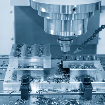 The CNC milling machine finishing cut the injection mold parts by solid ball  endmill tools. The mold and die manufacturing process by machining center with the solid endmill tools.